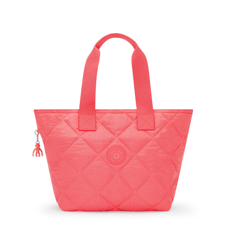 KIPLING Medium Tote Female Cosmic Pink Quilt Irica