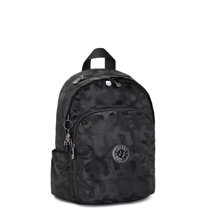 Kipling Medium Backpack Female Black 3D K Jacquard Delia  -  I7720-2NW