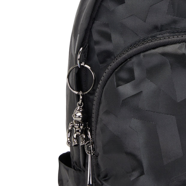 Kipling Medium Backpack Female Black 3D K Jacquard Delia
