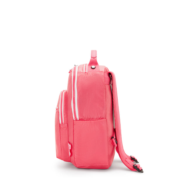 Kipling Small Backpack (With Laptop Protection) Female Lively Pink Seoul S