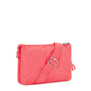 Kipling Small Crossbody Female Cosmic Pink Quilt Riri