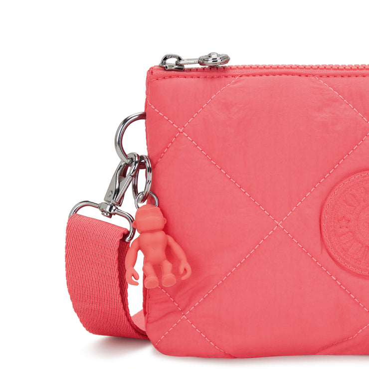 Kipling Small Crossbody Female Cosmic Pink Quilt Riri