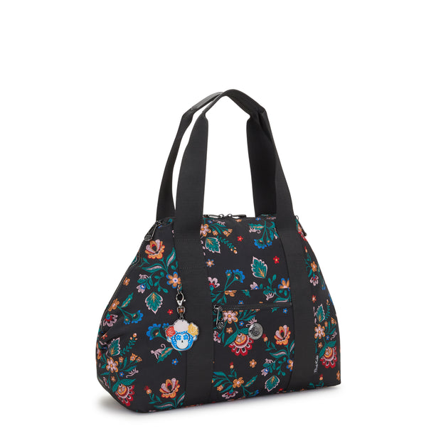 Kipling Large Tote Female Frida Kahlo Floral Art M