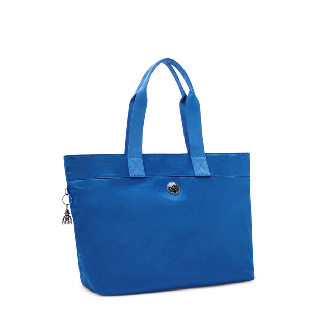 KIPLING Large Tote with Laptop Compartment Female Satin Blue Colissa