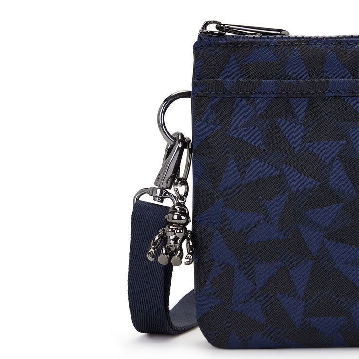 Kipling Small Crossbody (With Removable Strap) Female Endless Navy Jacquard Riri