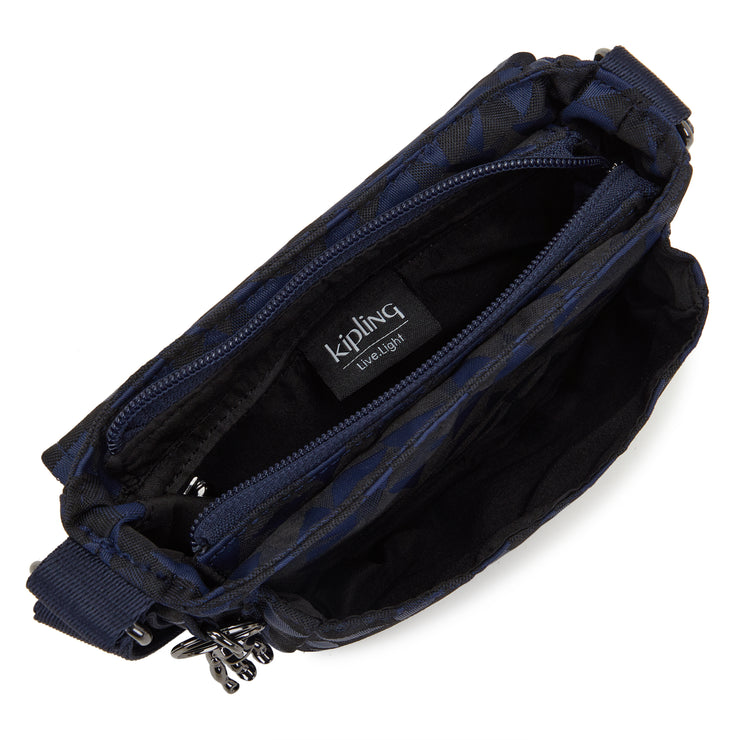 Kipling Crossbody Female Endless Navy Jacquard Loreen Mini