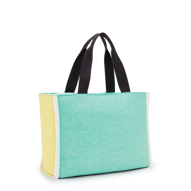 KIPLING Large Tote with Zipped Main Compartment Female Lively Teal Nalo