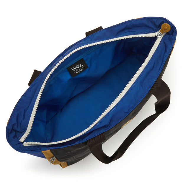 Kipling Large Tote Female Duo Blue Beige Nalo