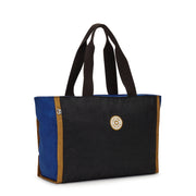 Kipling Large Tote Female Duo Blue Beige Nalo