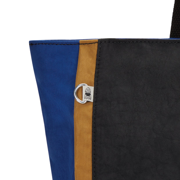 Kipling Large Tote Female Duo Blue Beige Nalo
