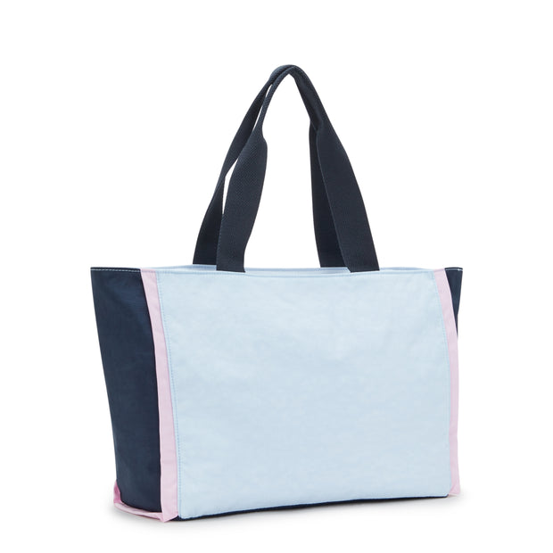 KIPLING Large Tote with Zipped Main Compartment Female L Pink Blue Bl Nalo