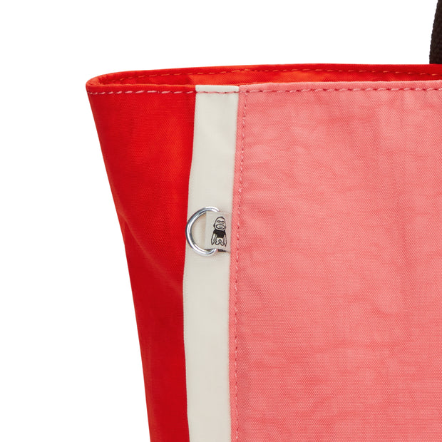 Kipling Large Tote Female Tango Pink Block Nalo