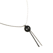 NECKLACE MONKEY CIRC BLACK SILV FA - Kipling UAE